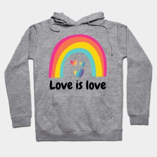 Rainbow pride love winds LGBTQ ally Hoodie